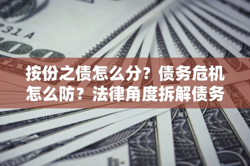 北京按份之债怎么分？债务危机怎么防？法律角度拆解债务分配与风险自保指南