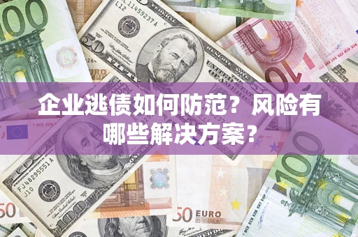 北京企业逃债如何防范？风险有哪些解决方案？