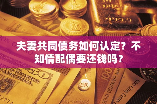 北京夫妻共同债务如何认定？不知情配偶要还钱吗？