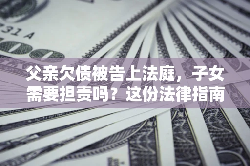 北京父亲欠债被告上法庭，子女需要担责吗？这份法律指南必须看完