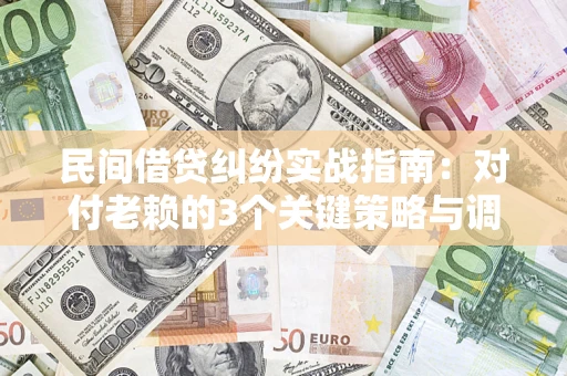 北京民间借贷纠纷实战指南：对付老赖的3个关键策略与调解盲区解析