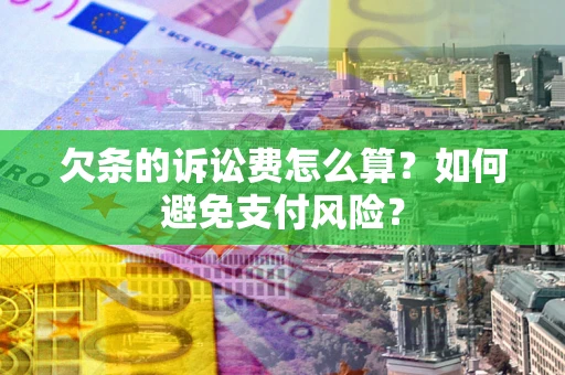 北京欠条的诉讼费怎么算？如何避免支付风险？